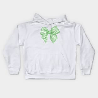 Coquette Kelly Green Bow Kids Hoodie